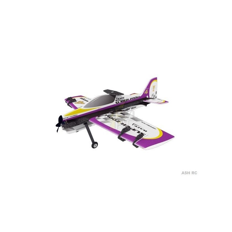 Avión Hacker modelo Super Zoom Race morado ARF aprox.1.00m