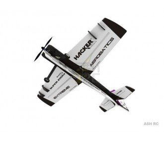 Avión Hacker modelo Super Zoom Race morado ARF aprox.1.00m