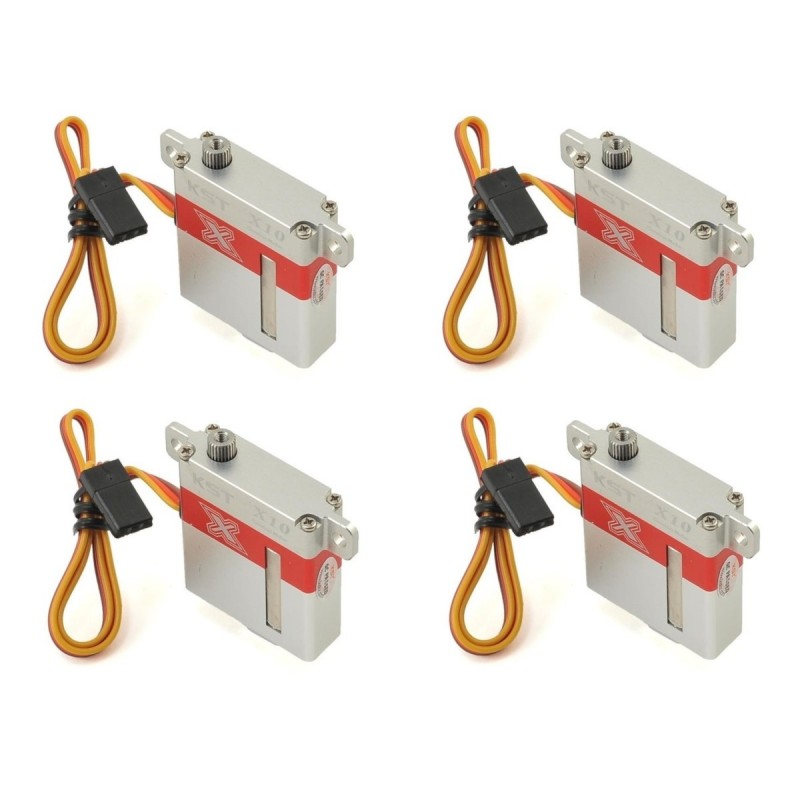 4x servos KST X10 HV 10mm (28g, 10.8kg.cm, 0.10s/60°)