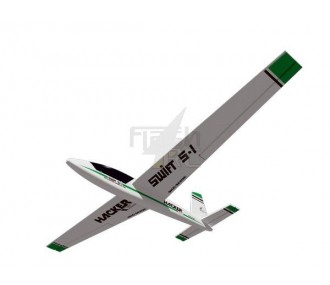 Swift green approx.2.00m ARF covered wings/winglets Hacker ModeL