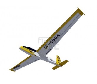 Blanik jaune env.2.00m ARF ailes/empennages recouverts Hacker ModeL