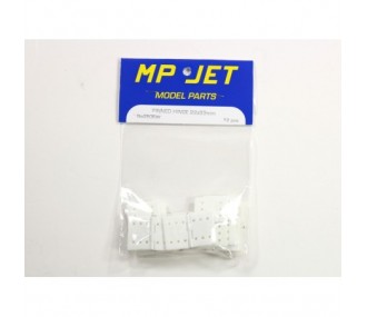 Bisagras planas 22x33mm (12 piezas) Mp Jet