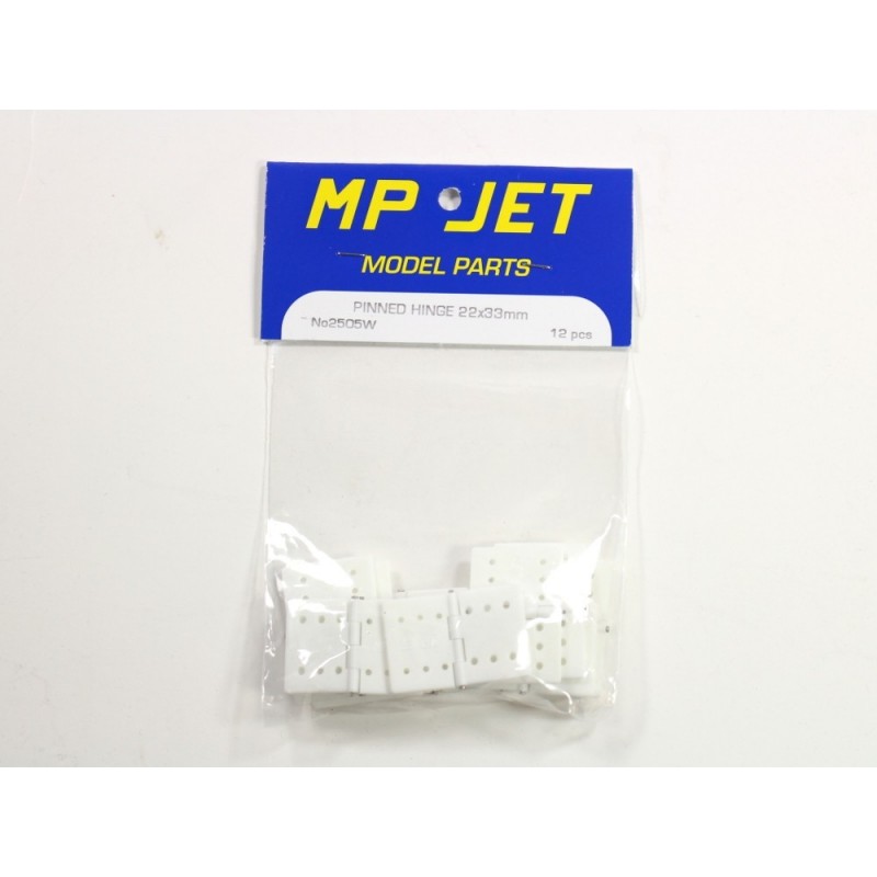 Bisagras planas 22x33mm (12 piezas) Mp Jet