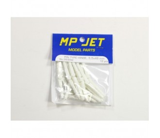 Plastic stick hinges 3.5x48mm 12pcs Mp Jet