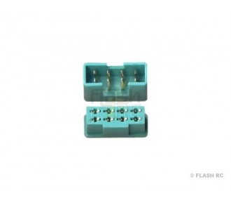 MPX 8 pin green M/F plug (1 pair) Muldental