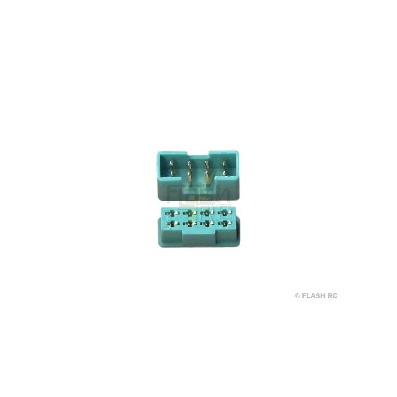 MPX 8 pin green M/F plug (1 pair) Muldental