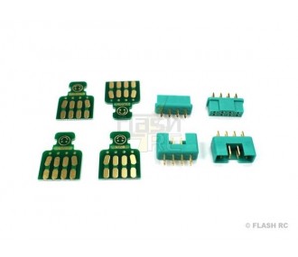 MPX 8 pin green M/F socket + boards (2 pairs)