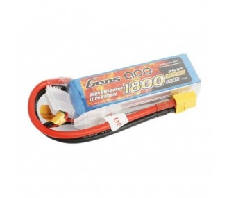 Akku Gens ace lipo 3S 11.1V 1800mAh 40C Steckdose XT60