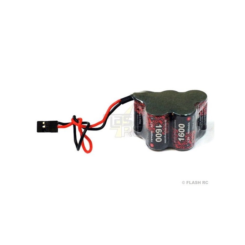 Batteria 6,0V 1600mAh NiMh Presa JR (formato piramide) RICCA POTENZA