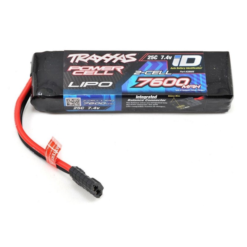 Traxxas Lipo Battery 7.4V 2S 7600mAh ID 2869X