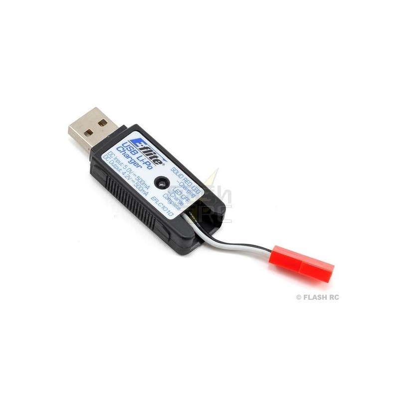 EFLC1010 - Caricabatterie JST 1S 500mA USB Li-Po