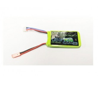 Batterie Black Lithium 2S 7.4V 350mAh 45C prise jst-bec - A2PRO