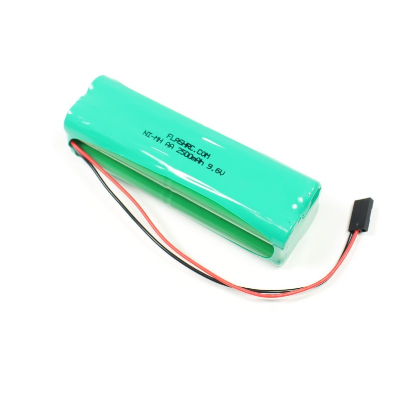 Batterie Tx 9,6V 2500mAh NiMh (UNI/JR) format bloc AA FLASH RC