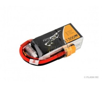 Batterie Racing Tattu lipo 4S 14.8V 1300mAh 75C prise xt60