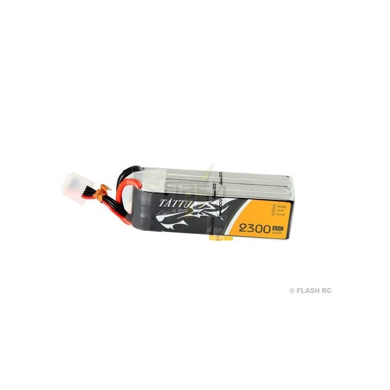 Akku Tattu lipo 4S 14.8V 2300mAh 45C Steckdose xt60