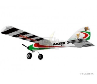 Aeroplano Hacker modello Master Stick verde ARF circa 1,20m