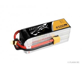 Batterie Tattu lipo 6S 22.2V 4500mAh 25/50C prise xt90