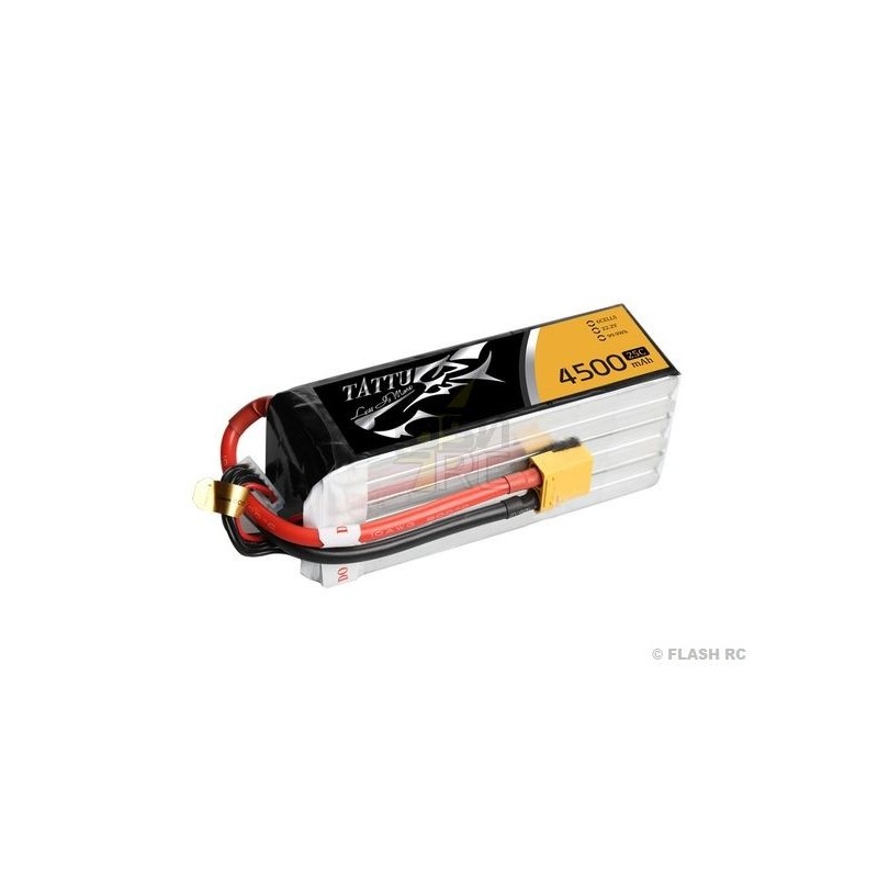 Batterie Tattu lipo 6S 22.2V 4500mAh 25/50C prise xt90