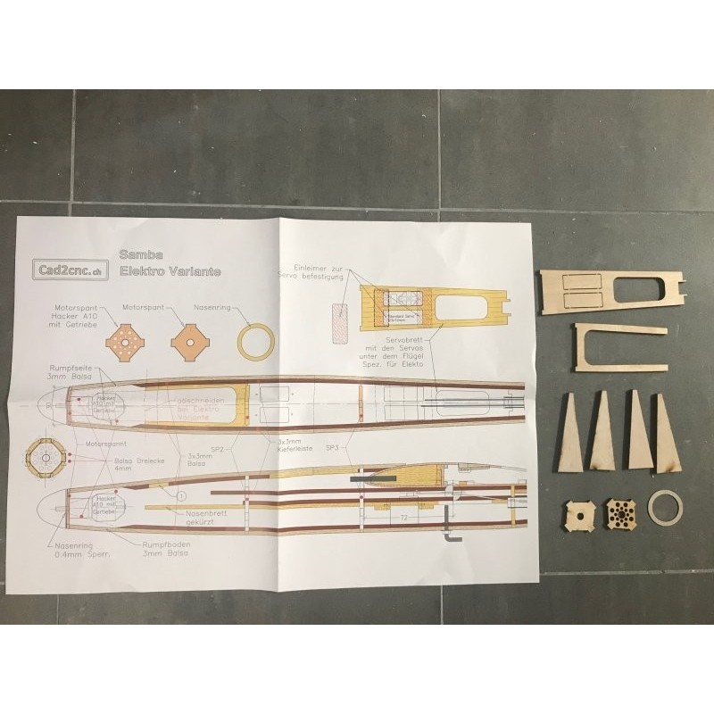 Elektro-Umrüstsatz für Samba RES EVO CAD2CNC