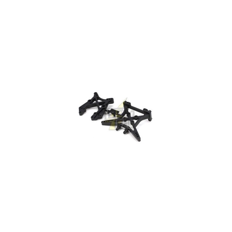 Supports d amortisseurs Av/Ar pour ECX 1/10 2WD Circuit, Ruckus, Torment