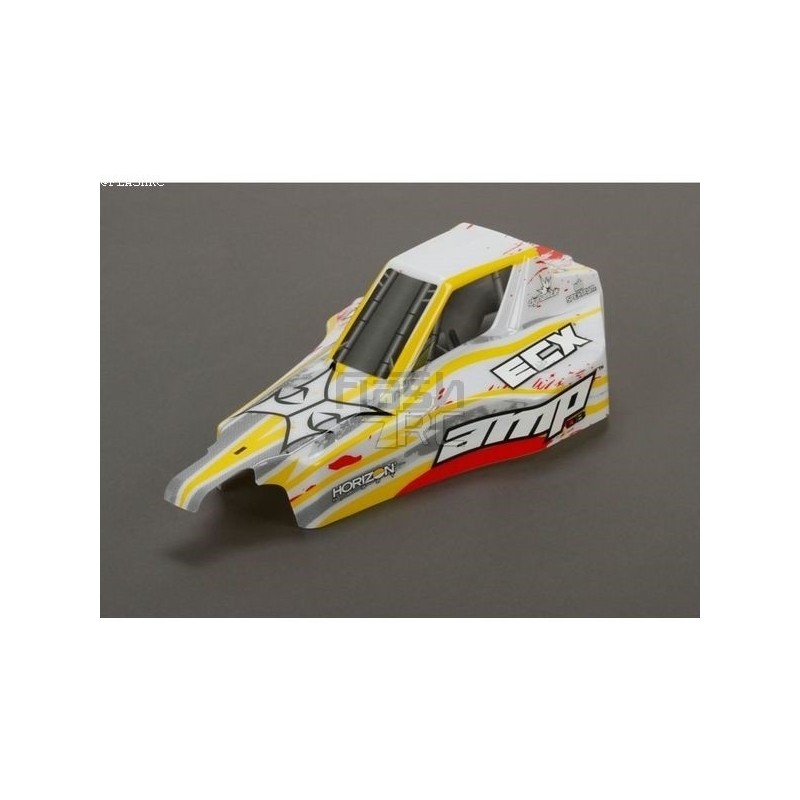 Carrocería blanco/rojo ECX 1/10 AMP Desert Buggy