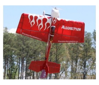 Avion Precision Aerobatics Addiction (V2) rouge ARF env.1.00m - avec LEDs