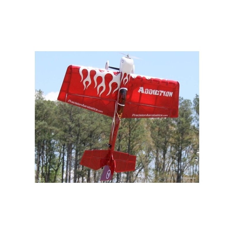 Avion Precision Aerobatics Addiction (V2) rouge ARF env.1.00m - avec LEDs