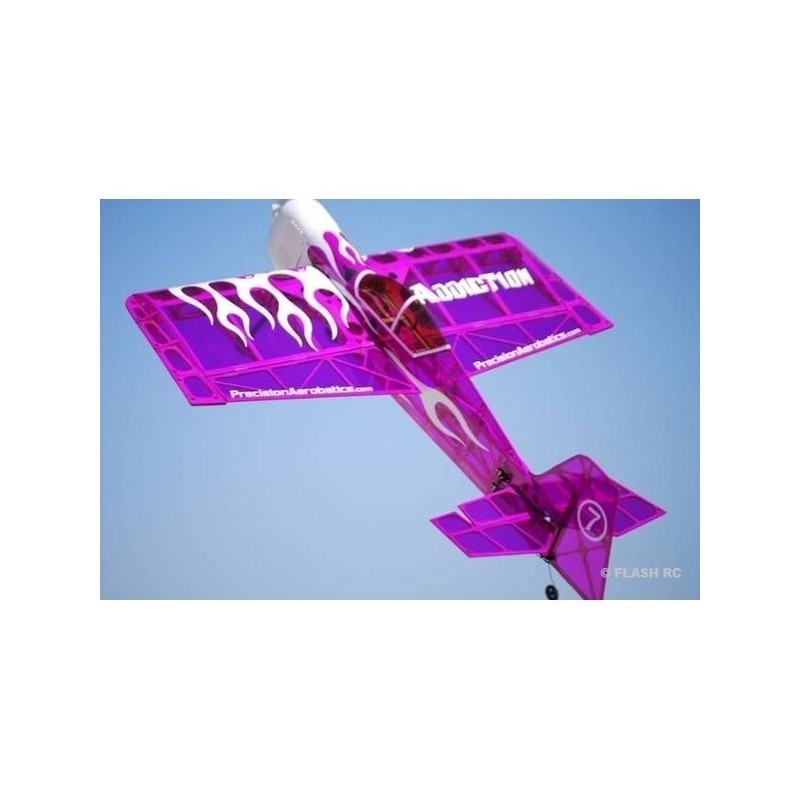 Avion Precision Aerobatics Addiction (V2) mauve ARF env.1.00m - avec LEDs