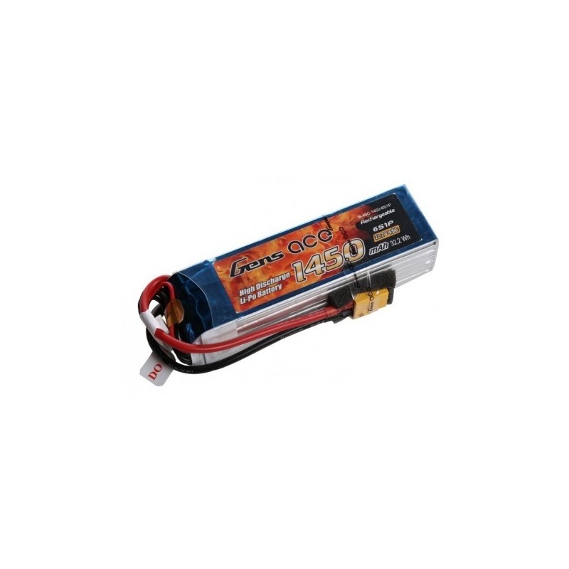 Akku Gens ace lipo 6S 22.2V 1450mAh 45C Steckdose xt60