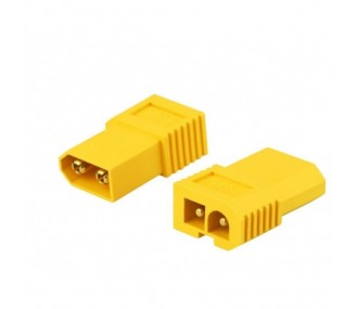 XT60-T short yellow adapter : XT60 male Tamiya female