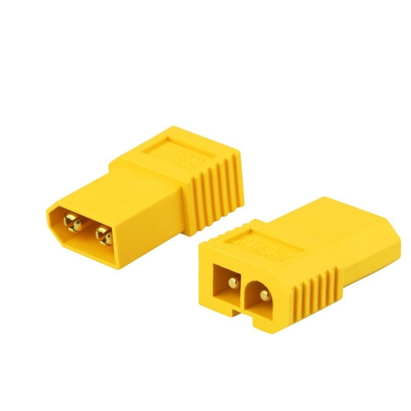 XT60-T short yellow adapter : XT60 male Tamiya female