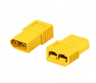 XT60-X short yellow adapter: XT60 male Traxxas female
