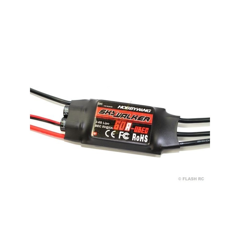 Brushless Controller 2-6S 60A UBEC SKYWALKER HOBBYWING