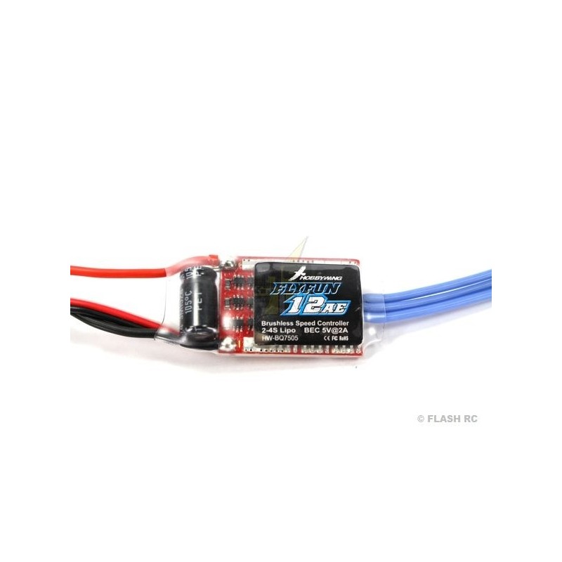 Brushless controller 2-4S 12AE BEC FLYFUN V4 HOBBYWING