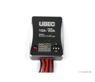 Switch BEC 10A - 5/8.4V - Hobbywing

This is already a technical product name, and in English it is commonly referred to in the same way:

Switch BEC 10A - 5/8.4V - Hobbywing

If you want a more descriptive translation, it could be:

Switch-mode BEC 10A -