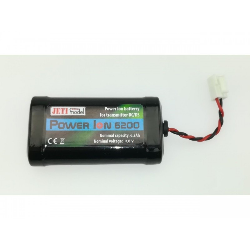 Batteria Tx Jeti LiIon 1S2P 3,7V 6200mAh per DC/DS