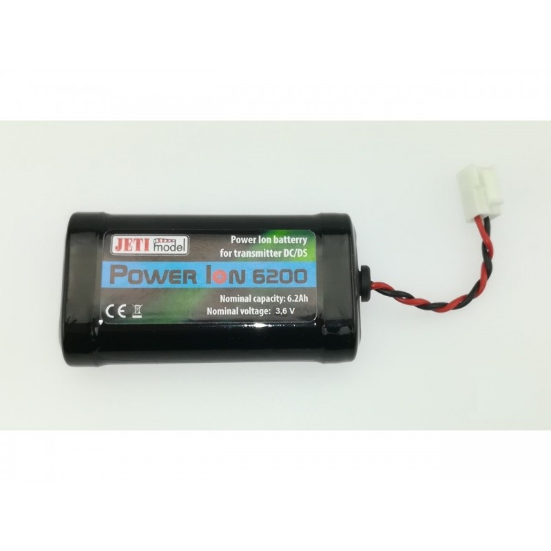 Batterie Tx Jeti LiIon 1S2P 3.7V 6200mAh pour DC/DS