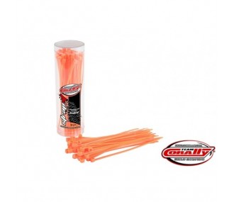 Brida sujetacables Rilsan naranja - 2,5x100mm - 50 unidades - Team Corally