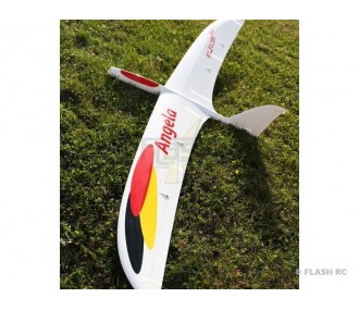 Angela Electro Flying Wing blanco y rojo aprox.2.00m RCRCM