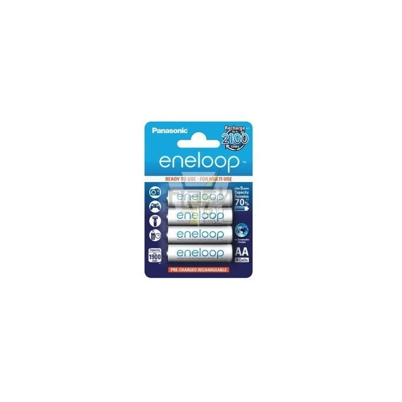 Pack 4 AA Eneloop 1,2V 1900mAh PANASONIC