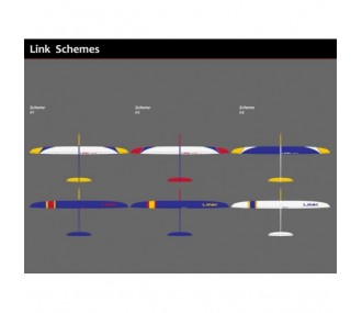 LINK full carbon glider F3F/F3B white and red approx.2,96m