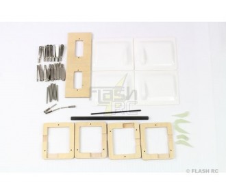 Typhoon PLUS tout fibre env.2.90m blanc & rouge RCRCM