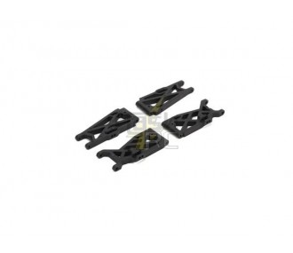LOS214000 - Juego de trapecios delanteros/traseros Losi Mini 8ight-T