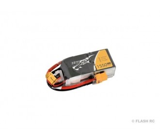 Batteria Tattu lipo 3S 11.1V 1550mAh 75C presa xt60