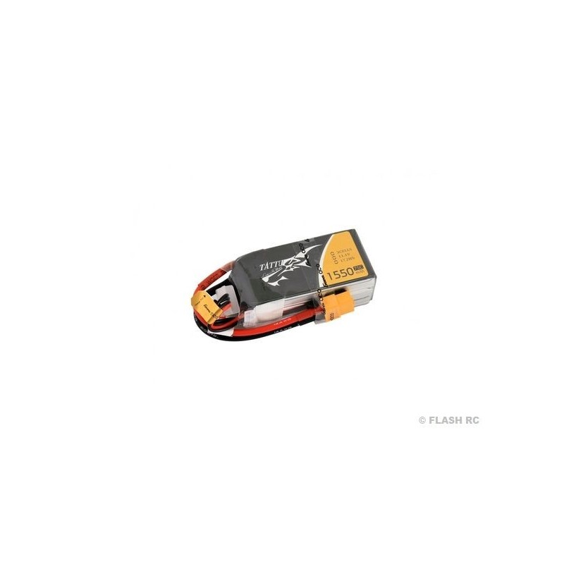 Batteria Tattu lipo 3S 11.1V 1550mAh 75C presa xt60