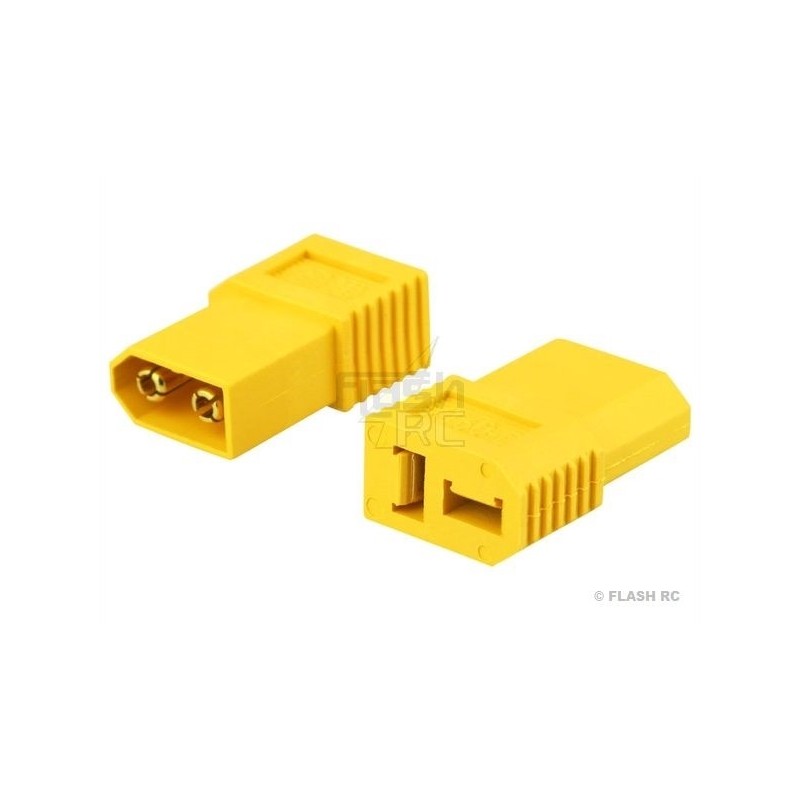 Adaptateur XT60 male (ESC) => Deans femelle (batterie)