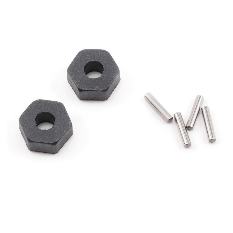 Traxxas wheel hexes + pins (2) 1654