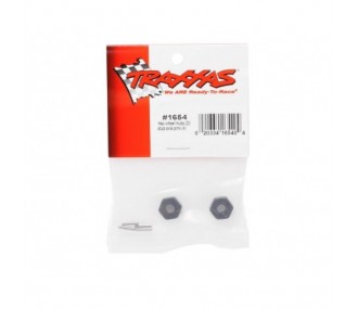 Traxxas wheel hexes + pins (2) 1654