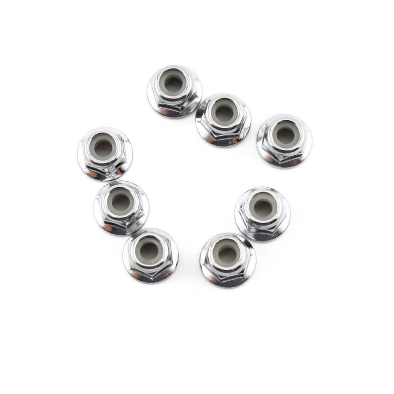 Traxxas ecrous nylstop acier epaules 4mm (8) 3647