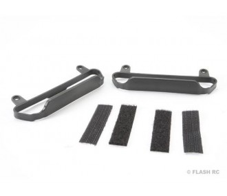 Traxxas bavettes de chassis noires 5823